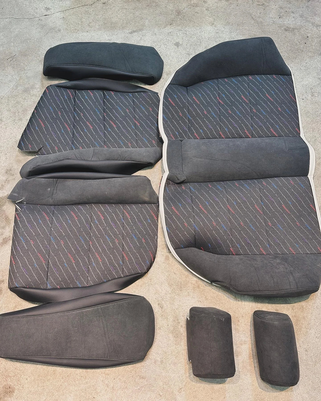M rain Alcantara Rear Seat Covers
