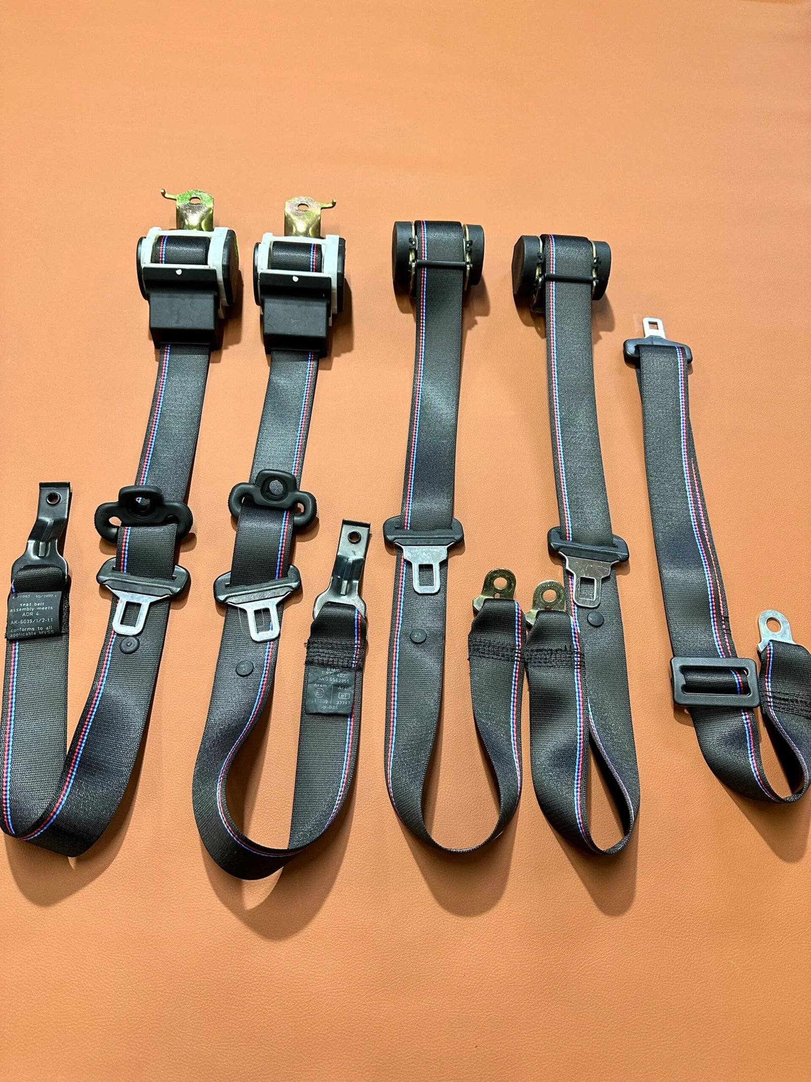 M-stripe E36 Sedan Seatbelts