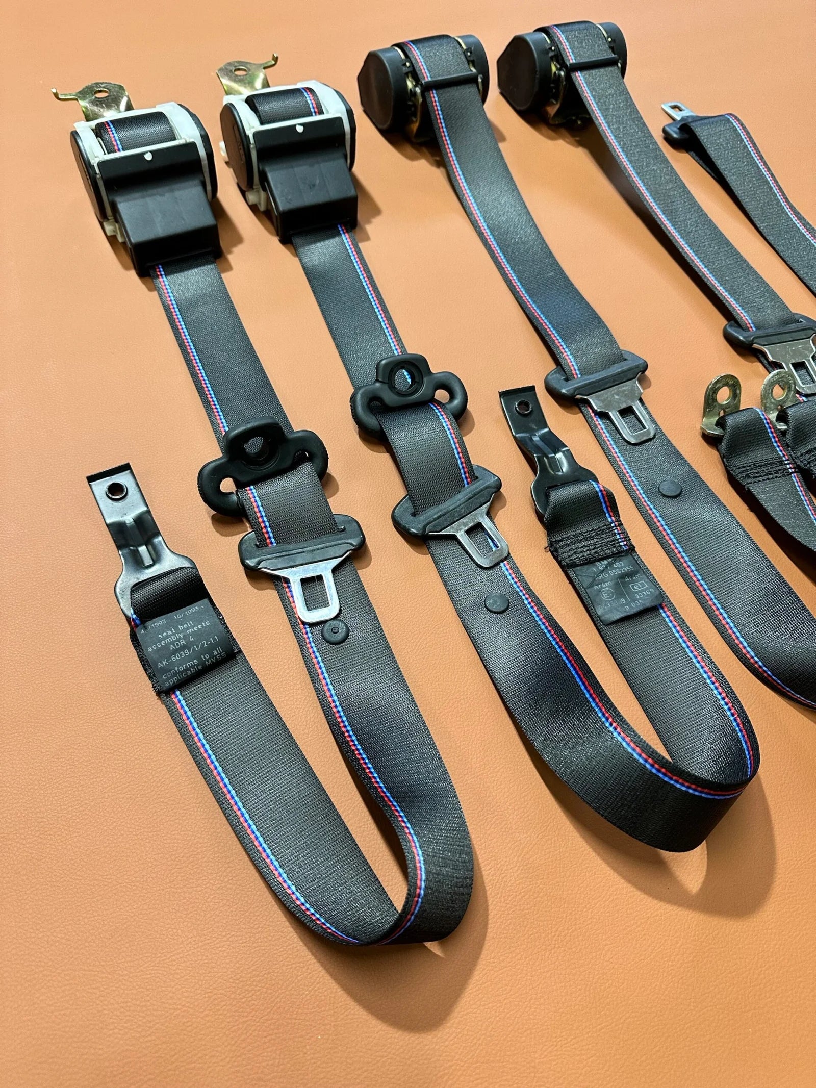M-stripe E36 Sedan Seatbelts