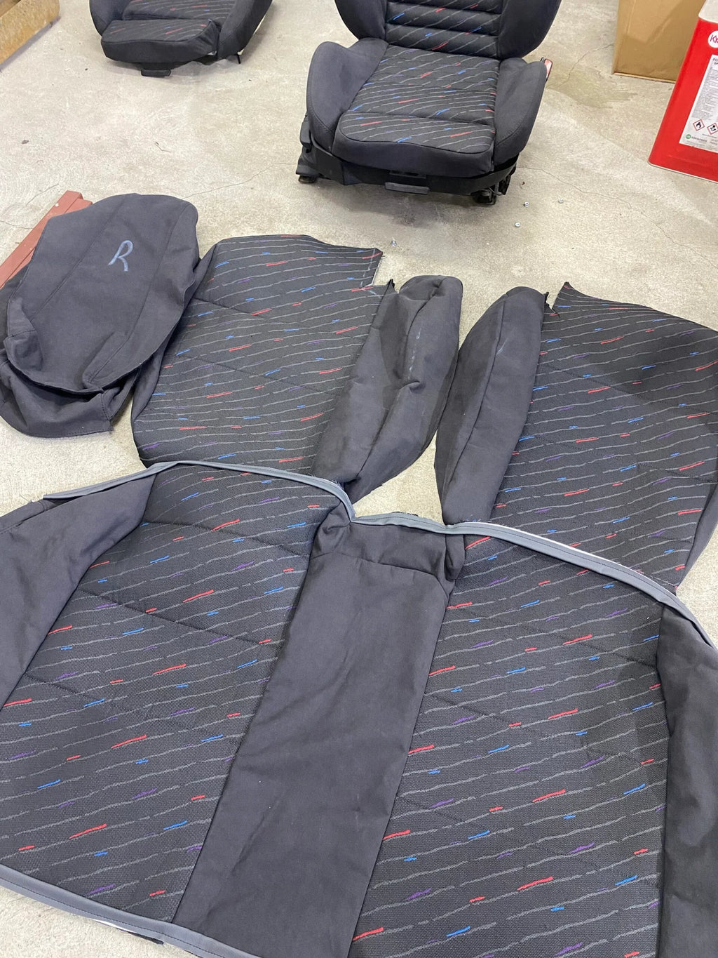M rain Alcantara Rear Seat Covers