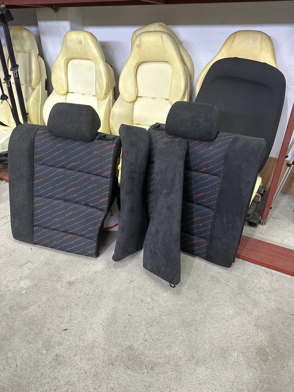 M rain Alcantara Rear Seat Covers