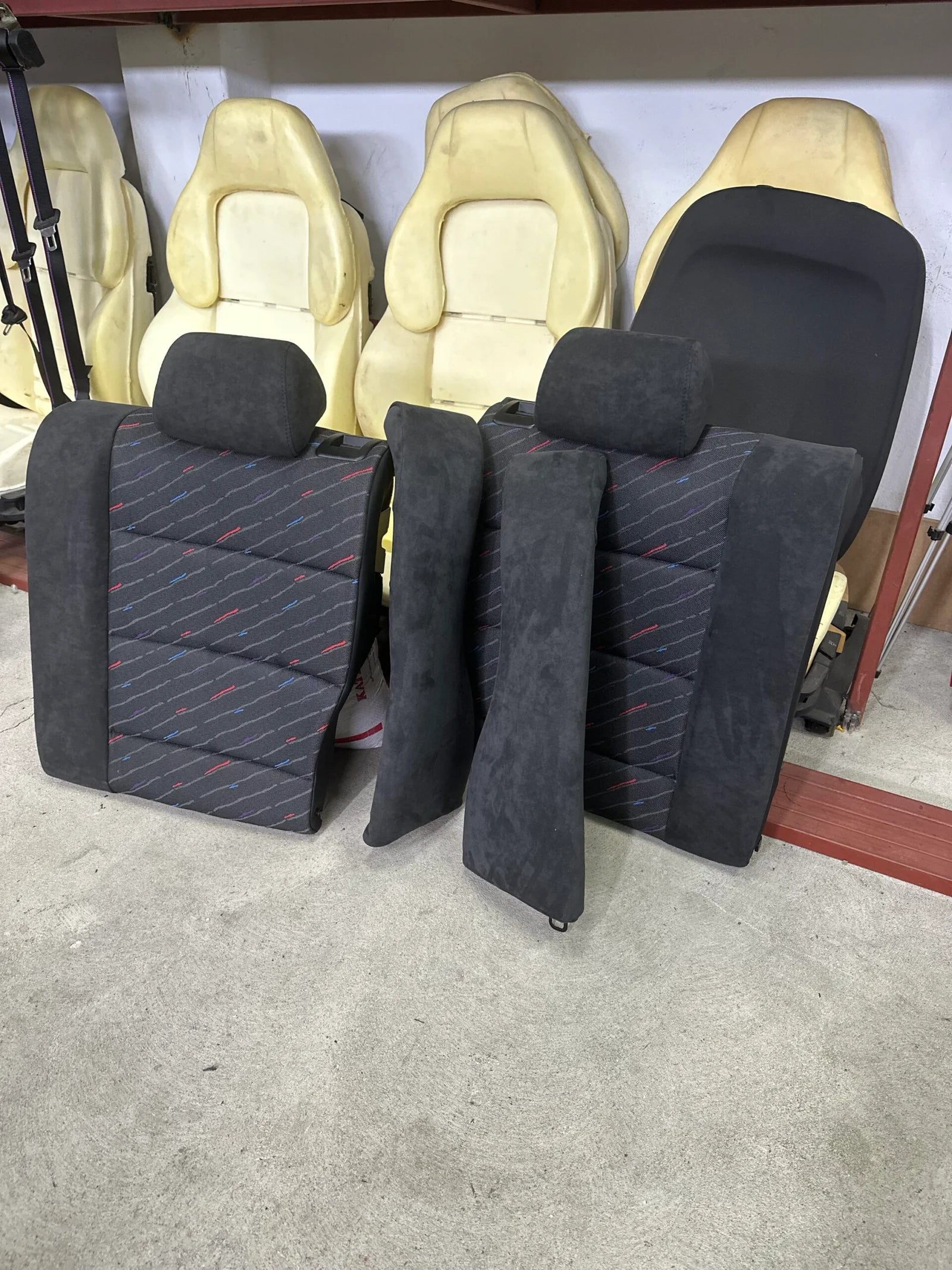 M rain Alcantara Rear Seat Covers