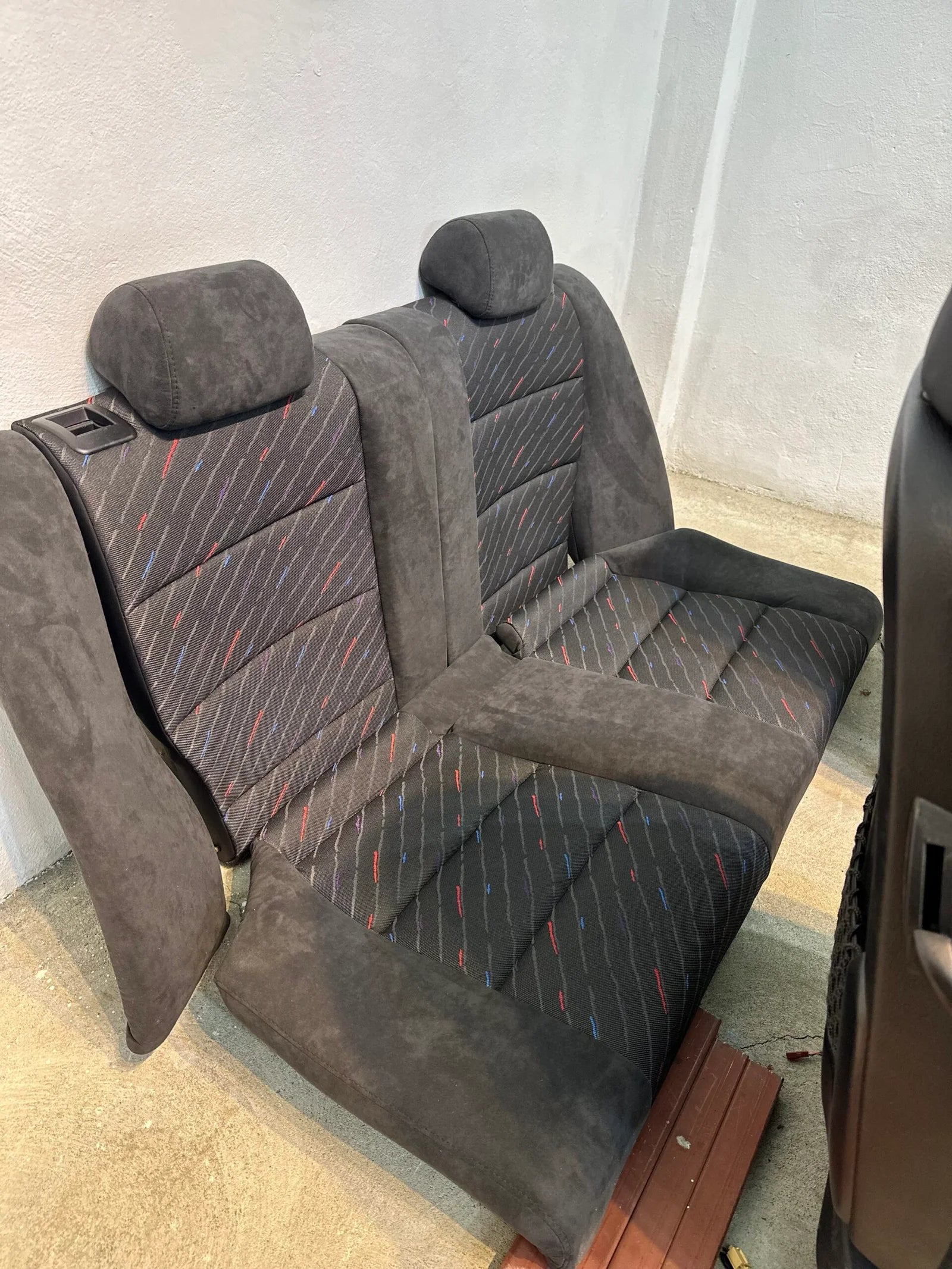 M rain Alcantara Rear Seat Covers